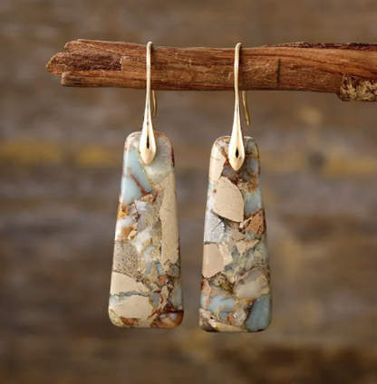Bohemian Emperor Stone Earrings
